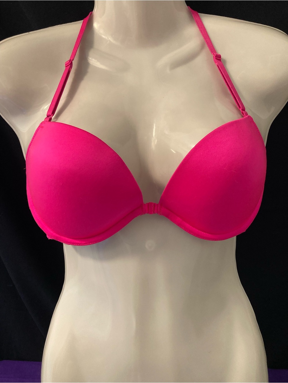 La Senza Show Off Hot Pink Push Up Bra Neon Pink 36B